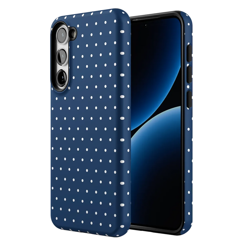 On the Dot | Navy Polka Dot Case