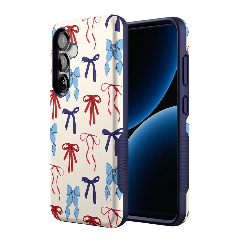 American Girlie | Red White & Blue Bows Case