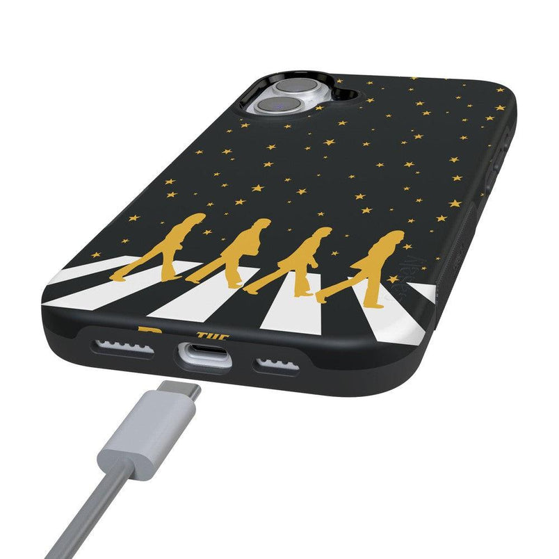 Night Walk | The Beatles Abbey Road Dual Image Case iPhone Case get.casely 