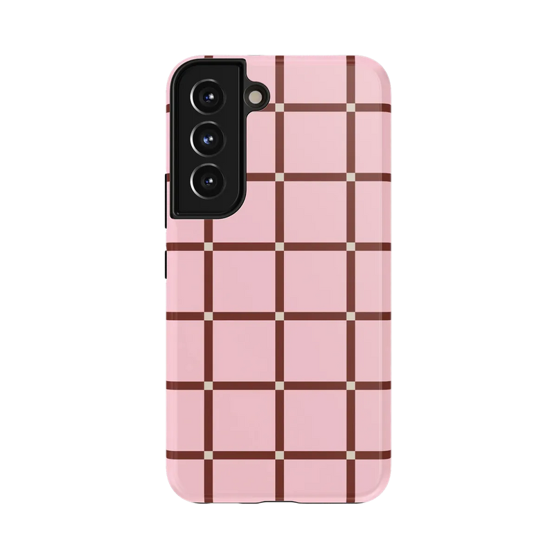 Uptown Gridlock | Pink Checkerboard Case