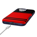 Storm Warning | Black & Red Stripes Case