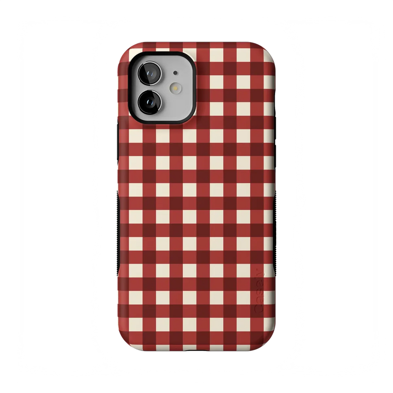 Checked Twice | Red Plaid Case