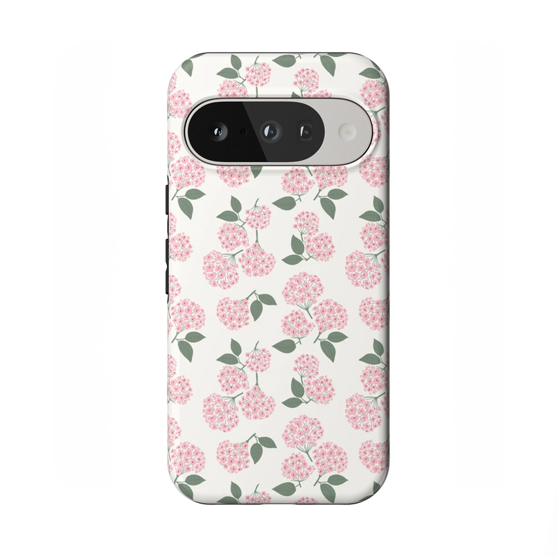 Nantucket Cottage | Pink Hydrangea Case - Google Pixel 7