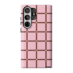 Uptown Gridlock | Pink Checkerboard Case