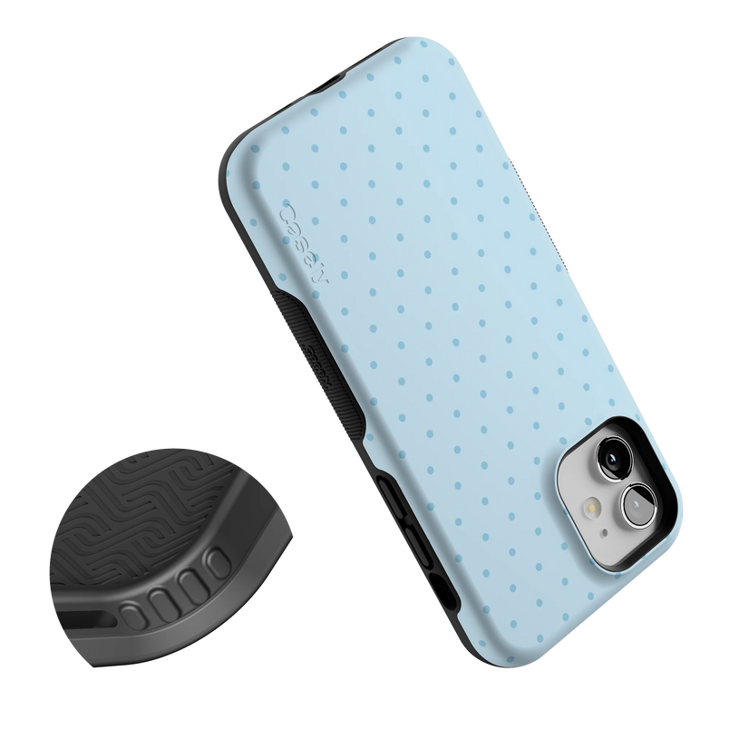 On the Dot | Blue Monochrome Polka Dot Case