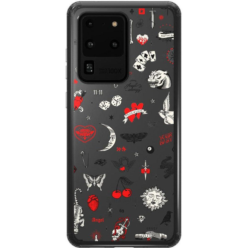 Not a Phase | Clear Flash Tattoo Case iPhone Case get.casely Classic Galaxy S20 Ultra