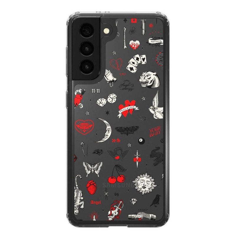 Not a Phase | Clear Flash Tattoo Case iPhone Case get.casely Classic Galaxy S21