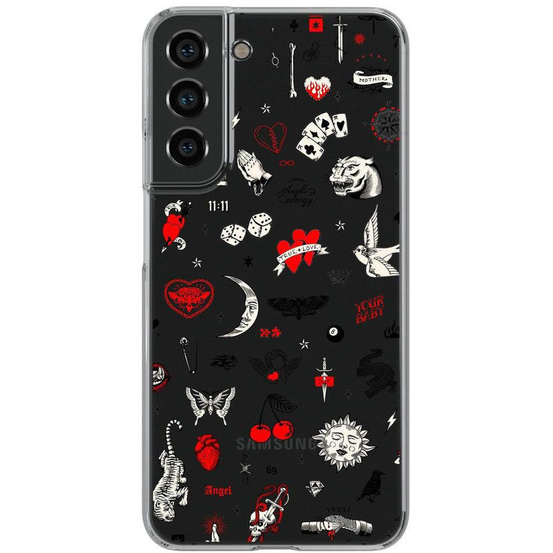 Not a Phase | Clear Flash Tattoo Case iPhone Case get.casely Classic Galaxy S22 Plus