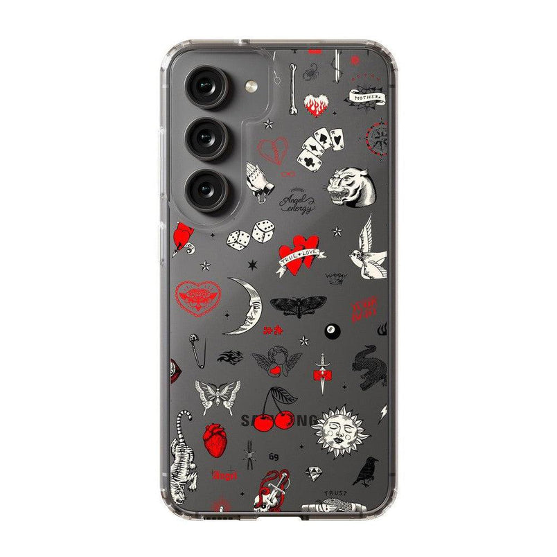 Not a Phase | Clear Flash Tattoo Case iPhone Case get.casely Classic Galaxy S23