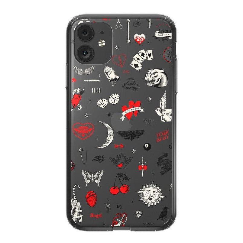 Not a Phase | Clear Flash Tattoo Case iPhone Case get.casely Classic iPhone 11