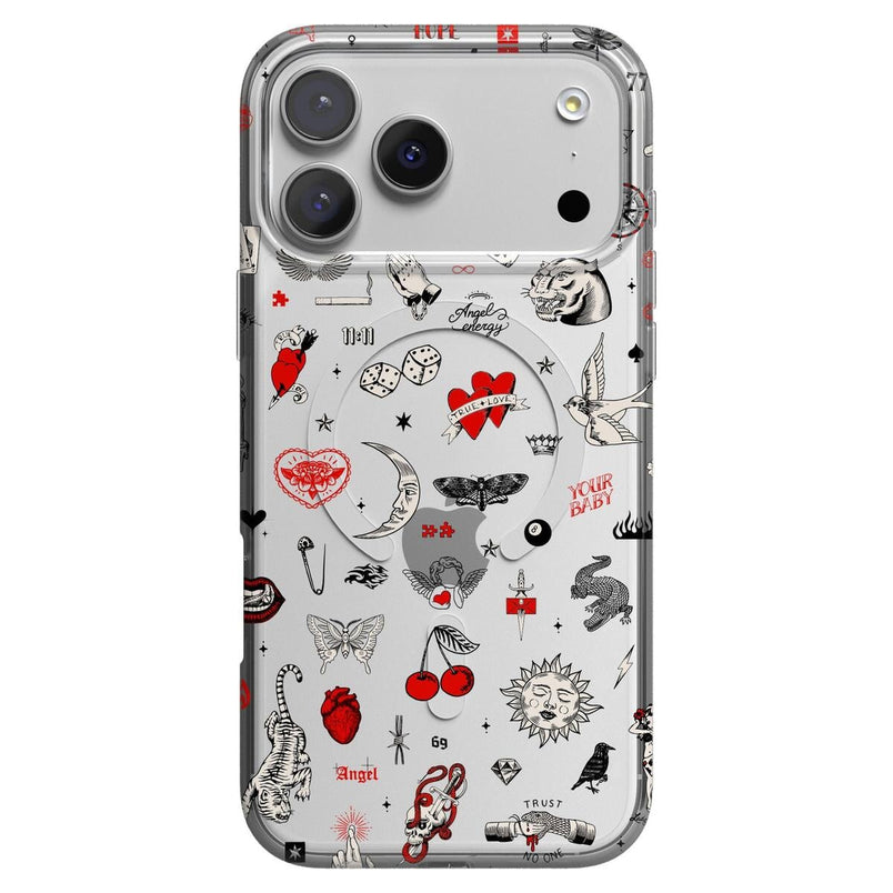 Casely iPhone 14 Pro Max Compatible with MagSafe Not a Phase | Clear Flash Tattoo Case Clear + MagSafe Casely iPhone 14 Pro Max Compatible with MagSafe Not a Phase | Clear Flash Tattoo Case Clear + MagSafe