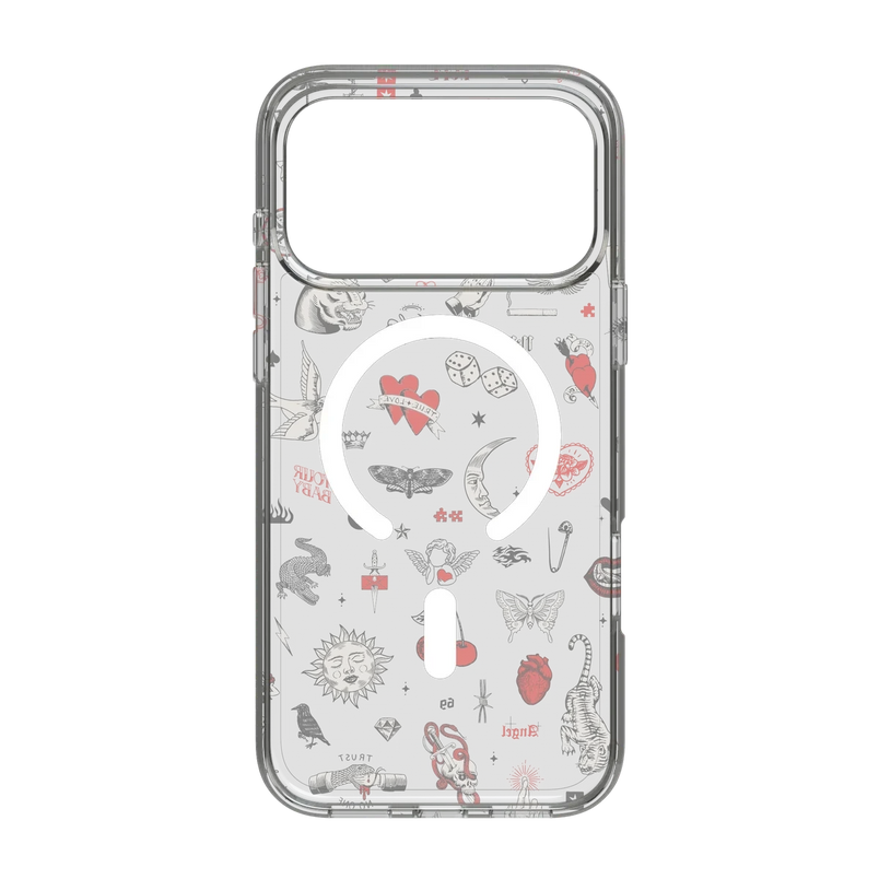 Not a Phase | Clear Flash Tattoo Case iPhone Case get.casely 