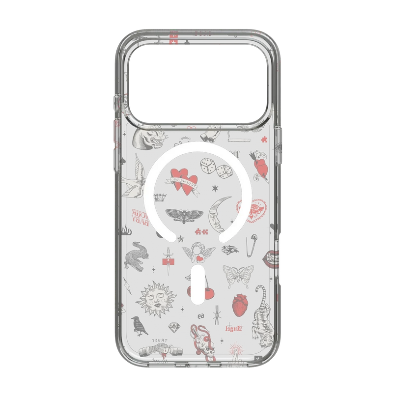 Not a Phase | Clear Flash Tattoo Case iPhone Case get.casely