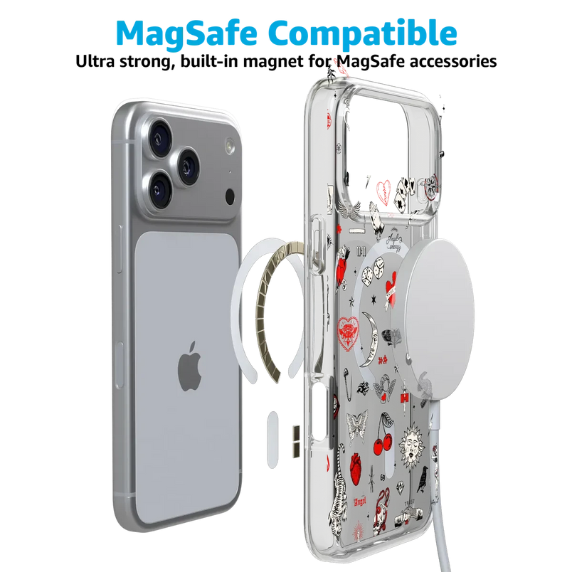 Not a Phase | Clear Flash Tattoo Case iPhone Case get.casely 