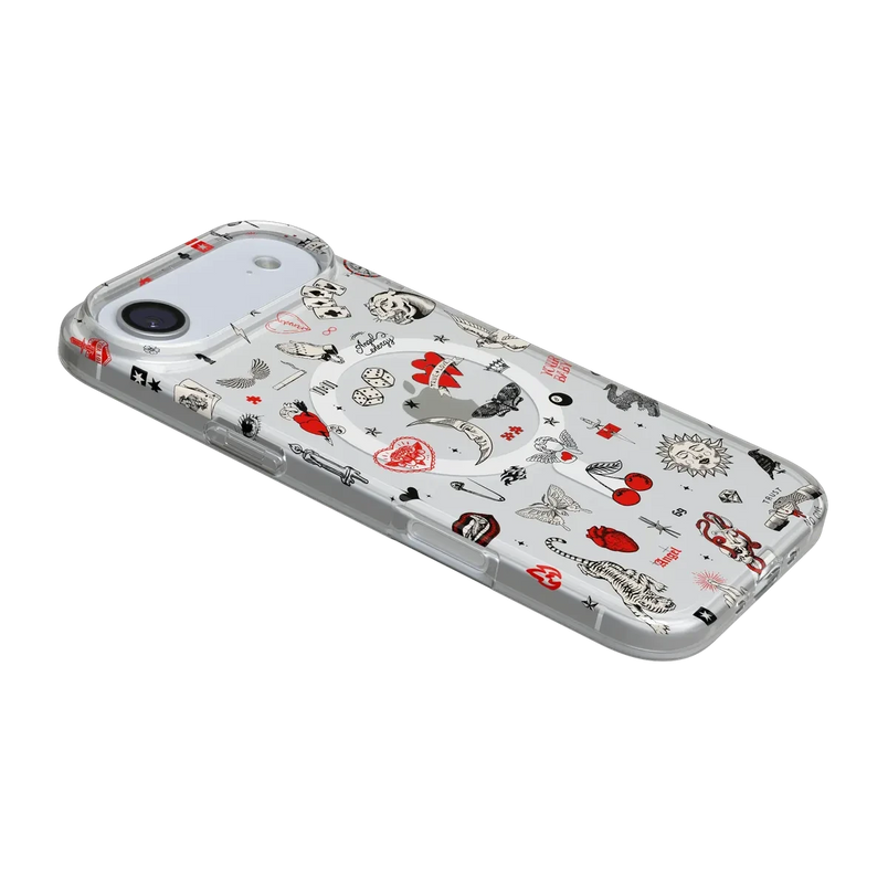 Not a Phase | Clear Flash Tattoo Case iPhone Case get.casely 