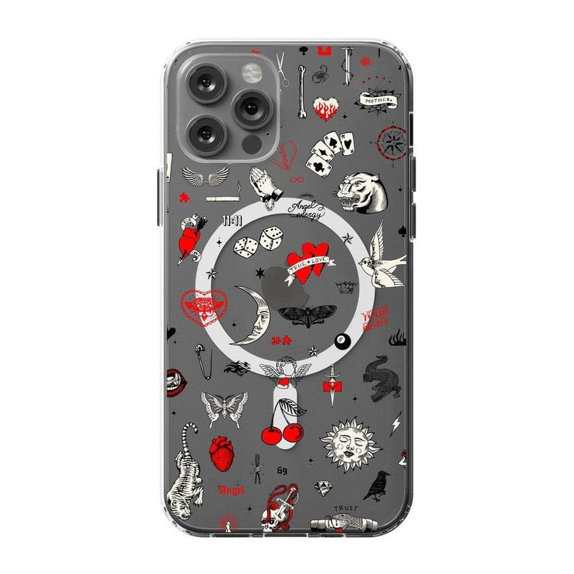 Not a Phase | Clear Flash Tattoo Case iPhone Case get.casely 