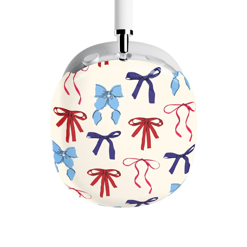 American Girlie | Red White & Blue Bows AirPods Max Case