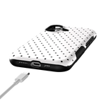 On the Dot | White Polka Dot Case