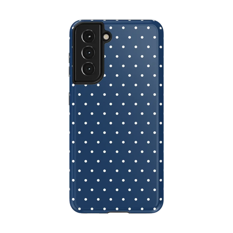 On the Dot | Navy Polka Dot Case