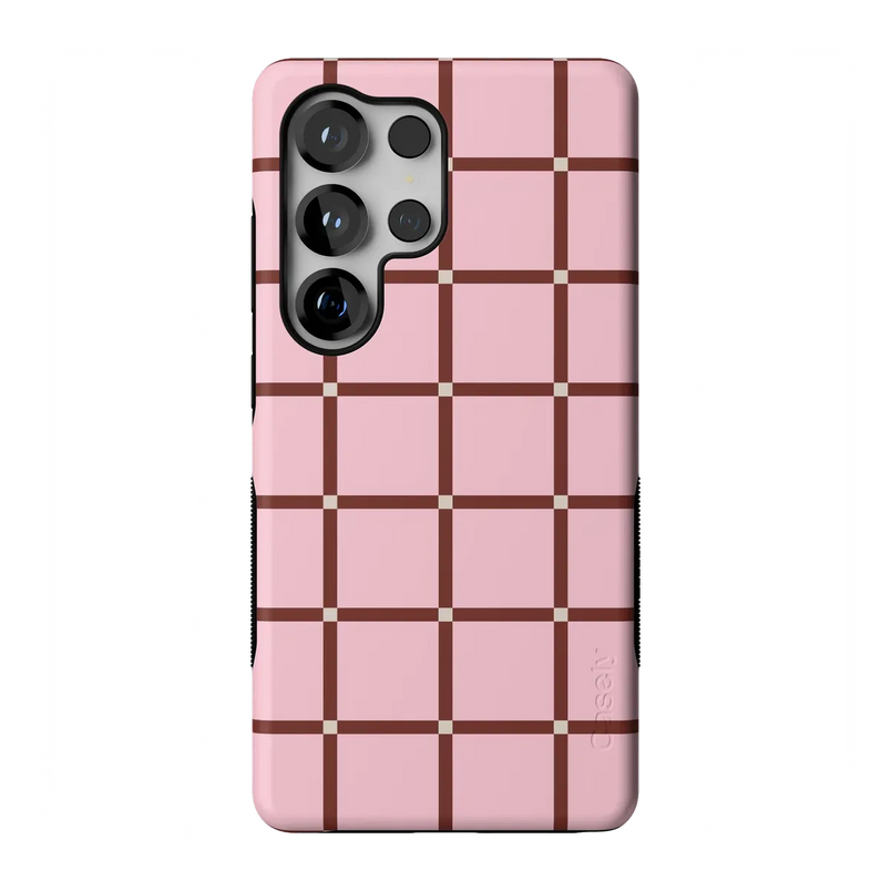 Uptown Gridlock | Pink Checkerboard Case