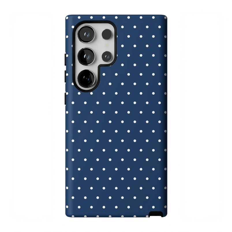 On the Dot | Navy Polka Dot Case