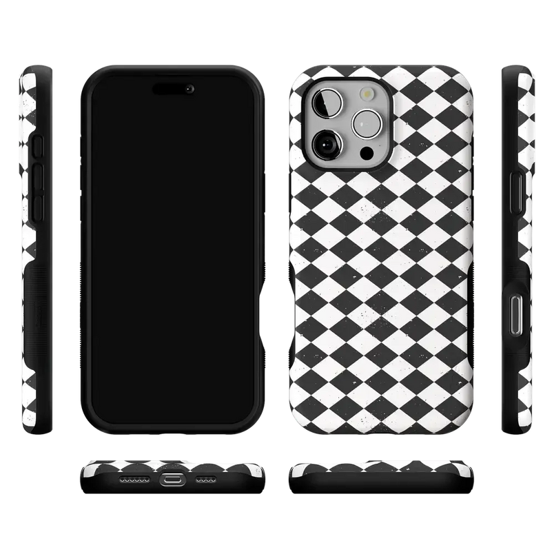 Salem's Hex | Black & White Checkered Case