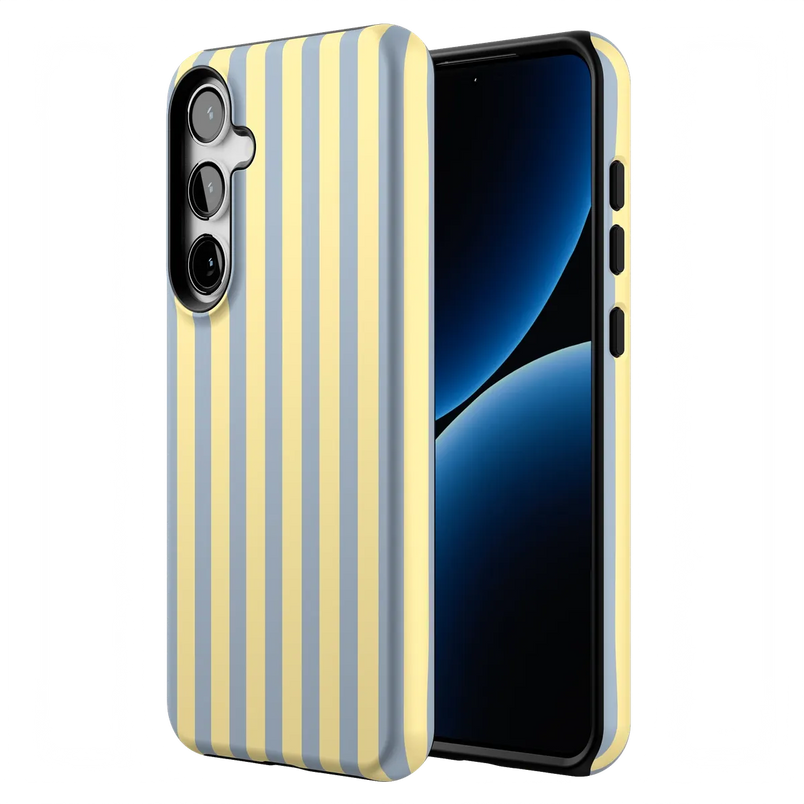 Coastline Stripes | Blue & Yellow Case