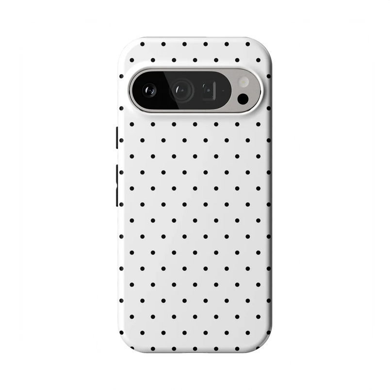 On the Dot | White Polka Dot Case