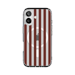 Sunday in Brooklyn | Burgundy Stripes Case - iPhone 16
