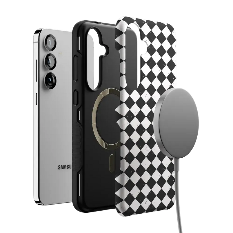 Salem's Hex | Black & White Checkered Case