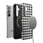 Salem's Hex | Black & White Checkered Case