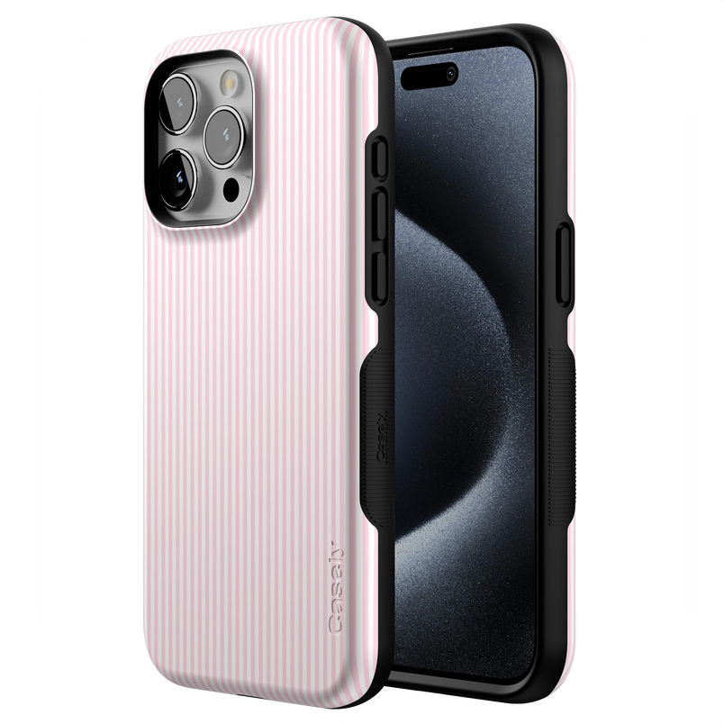 Stripes and the City | Light Pink Pinstripe Case