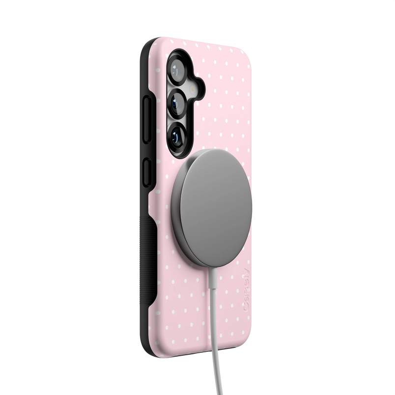 On the Dot | Pink & White Polka Dot Case
