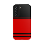 Go Canes | Black & Red Striped Case - Galaxy S22