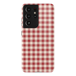 Sweet Jam | Red Gingham Case - Galaxy S21 Ultra