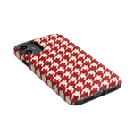 Scarlet Stitch | Red Houndstooth Case