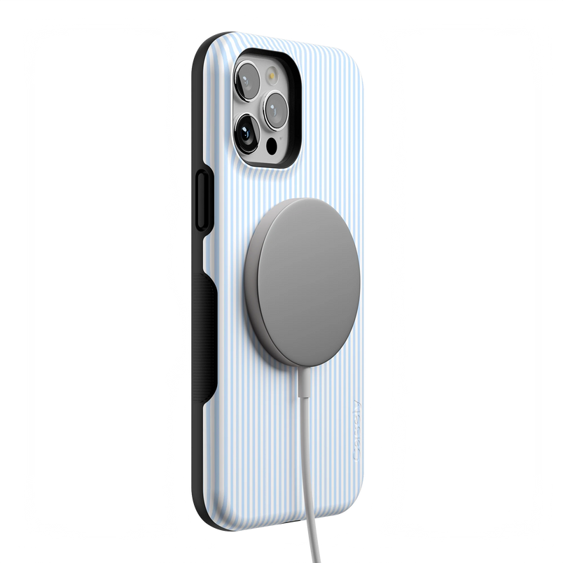 Stripes and the City | Light Blue Pinstripe Case