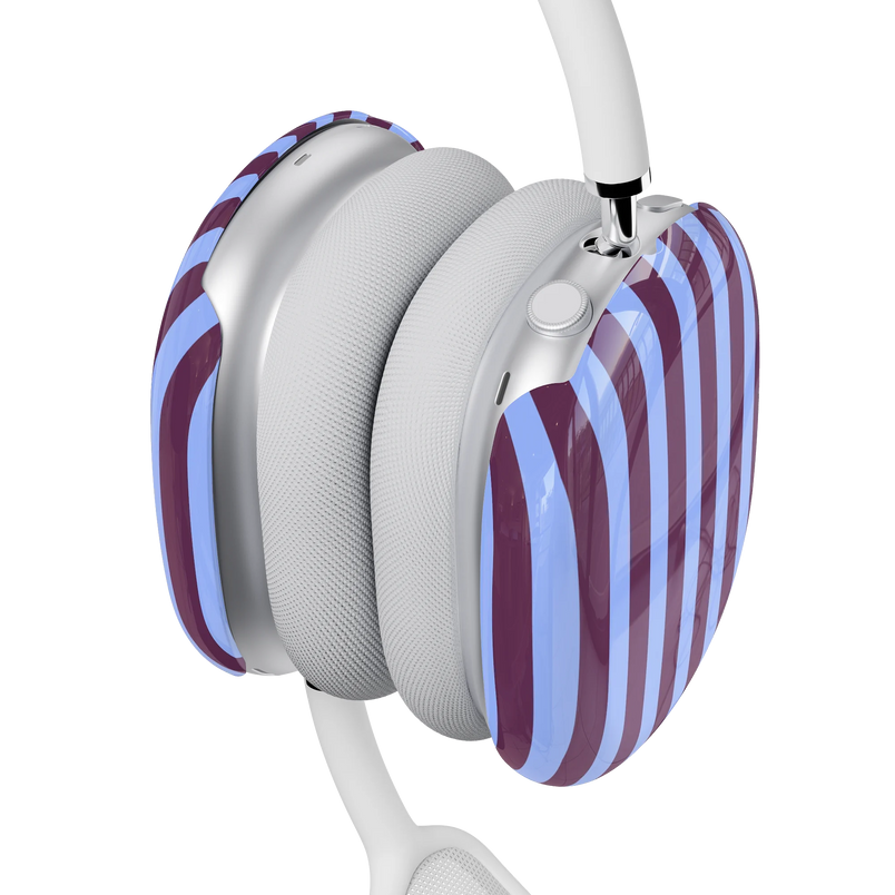 Perfect Stripes | Purple & Blue Stripes AirPods Max Case