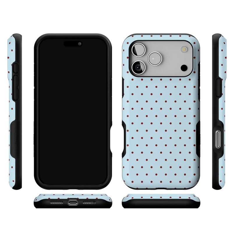 On the Dot | Blue Polka Dot Case