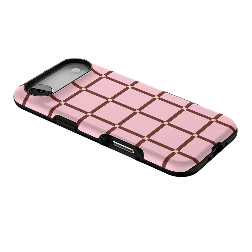 Uptown Gridlock | Pink Checkerboard Case