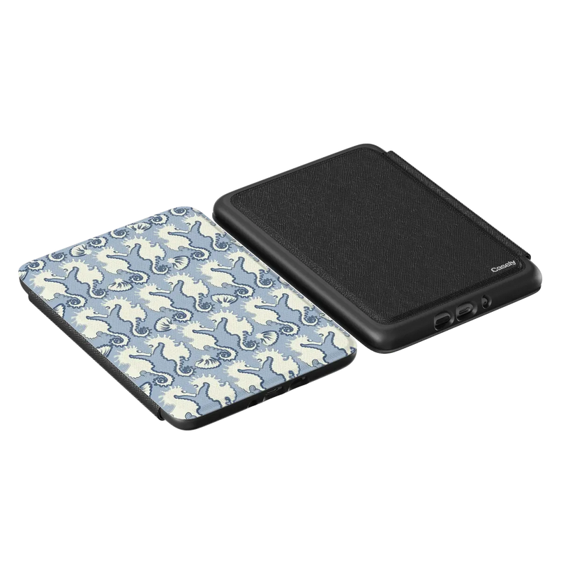 Seahorse Drift | Coastal Blues Kindle Case