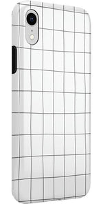 Off the Grid | White & Black Lined Case iPhone Case get.casely 