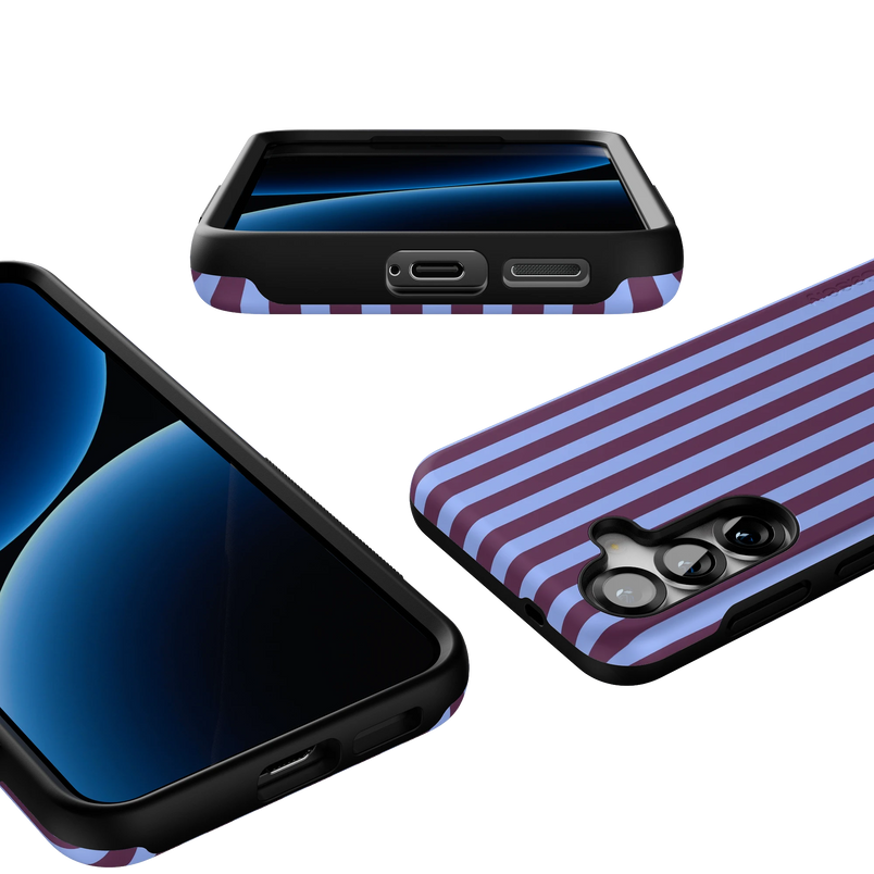 Perfect Stripes | Purple & Blue Stripes Case