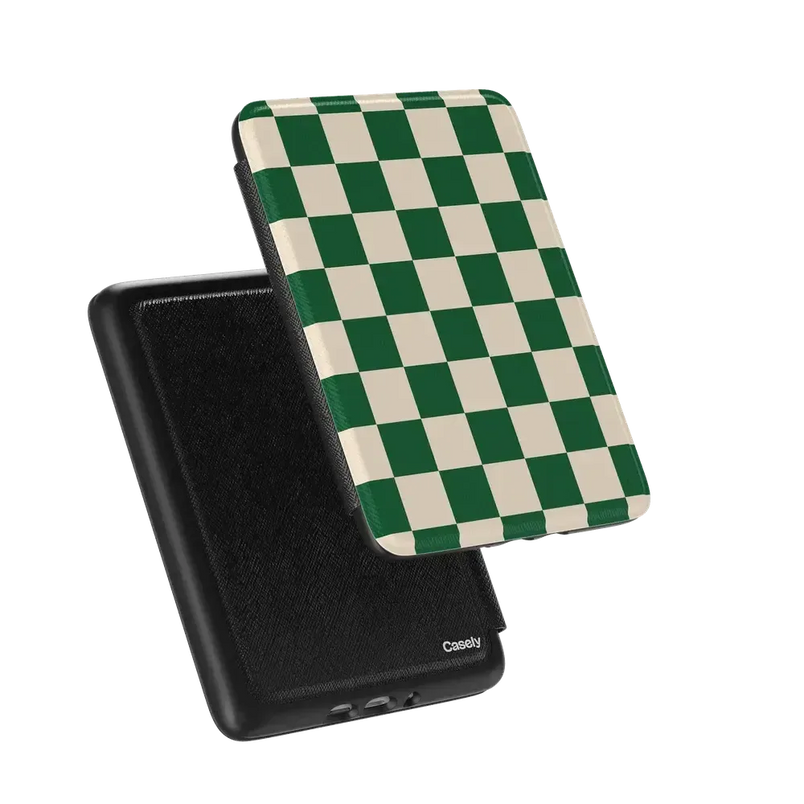 Fit Check | Green Checkerboard Kindle Case