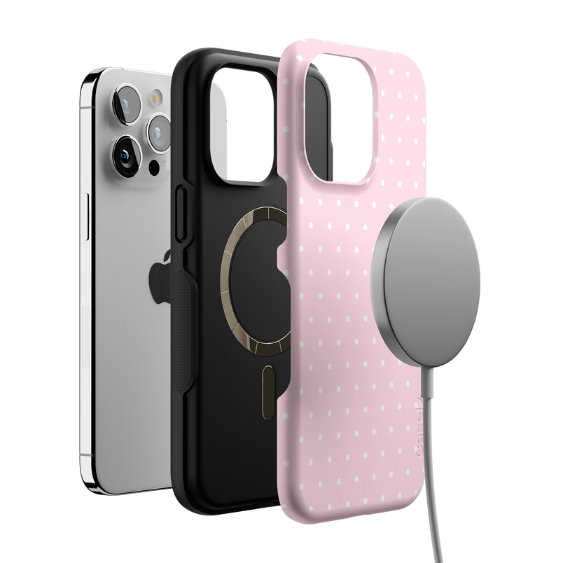On the Dot | Pink & White Polka Dot Case