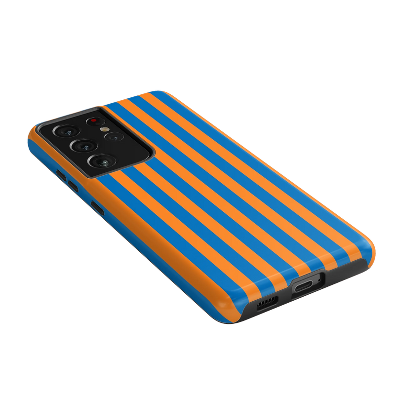 Go New York | Blue & Orange Stripes Case