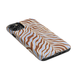 Untamed | Brown & Blue Zebra Case