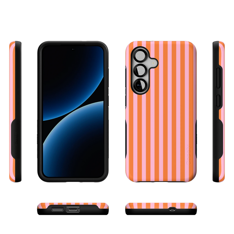 Perfect Stripes | Orange & Pink Stripes Case