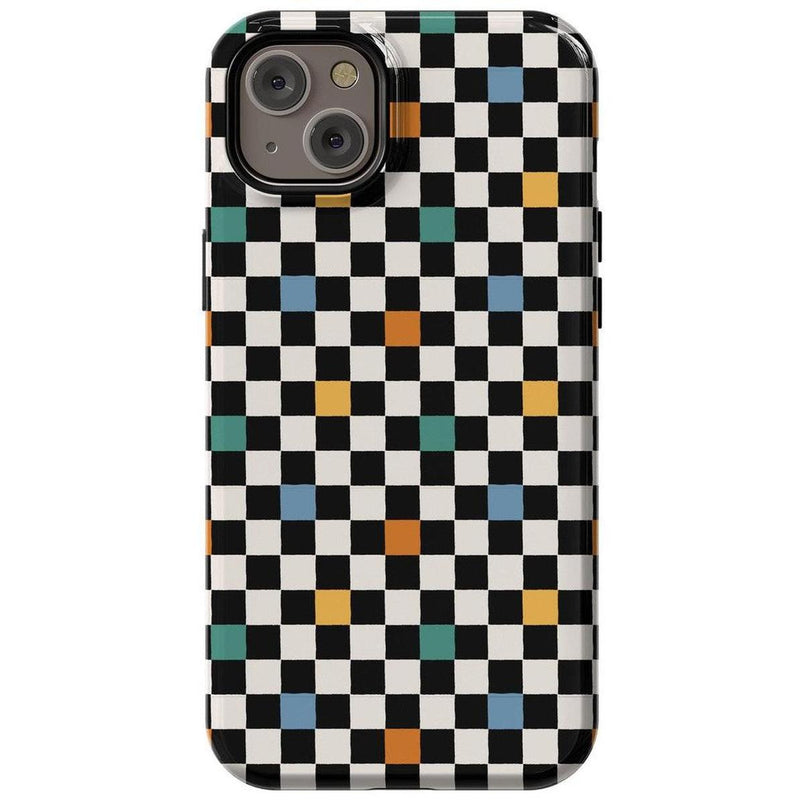 Old Skool | Retro Checkerboard Case iPhone Case get.casely Essential + MagSafe® iPhone 15 Plus