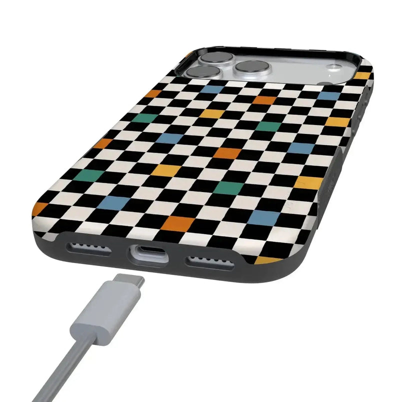 Old Skool | Retro Checkerboard Case iPhone Case get.casely 